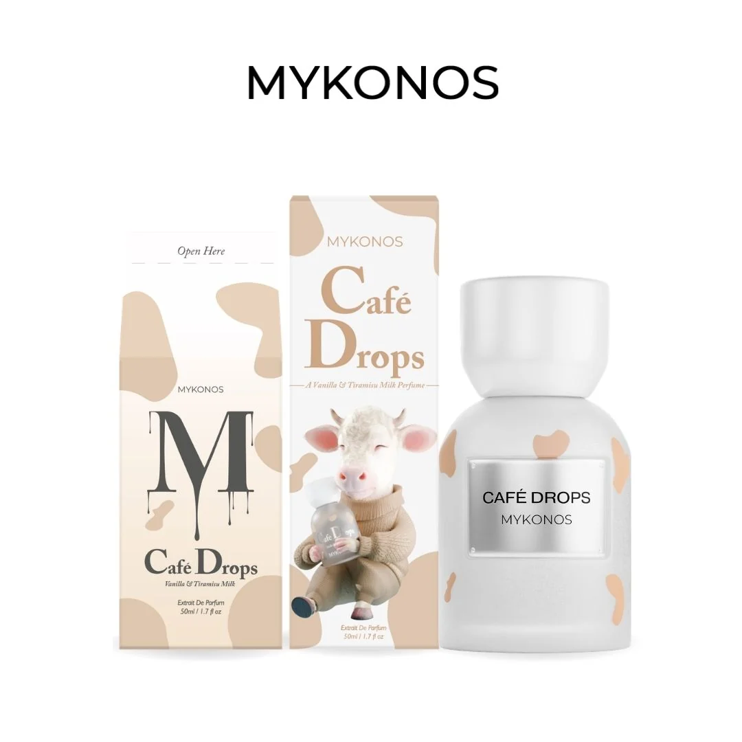 Mykonos Cafe Drops kahve vanilya karamel ve süt notalı parfüm